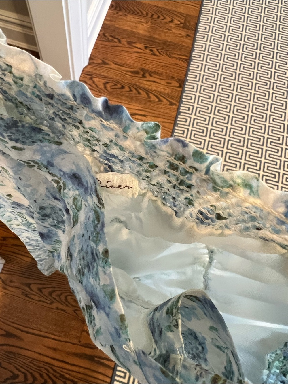 Floral Smocked Midi Dress - Picture 4 of 7